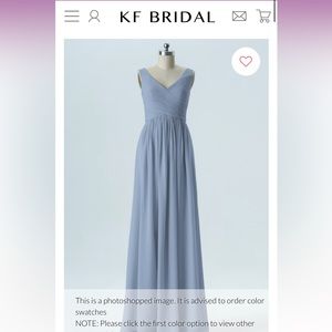 NWT Dusty Blue KF Bridal Bridesmaid Dress
